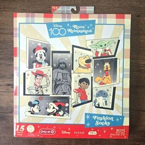 Boys Disney 100 Mickey Mouse  15 Days of Socks Advent Calendar